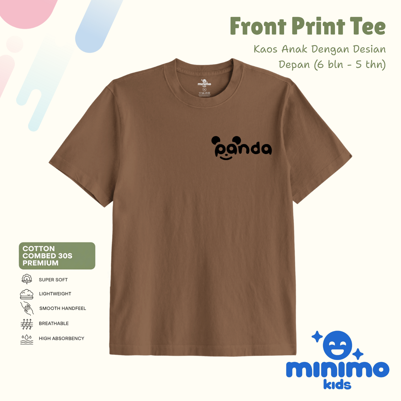 Basic Tee Minimo Kids - toffee